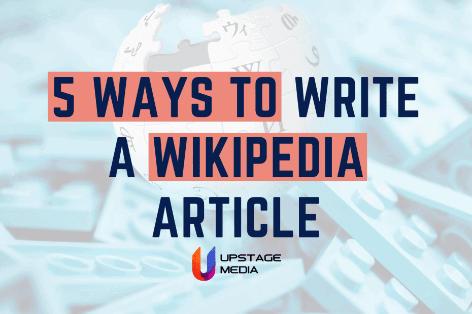 Creating a Wikipedia page: 5 steps to your own article