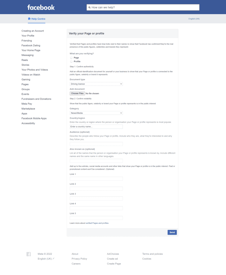 Facebook Sticker Verification How to Get Verified on Facebook | Full Guide by Upstage Media